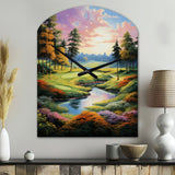 Golf Enchanted Greens - Asymmetric Metal Wall Clock