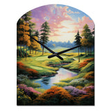 Golf Enchanted Greens - Asymmetric Metal Wall Clock