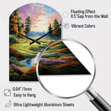 Golf Enchanted Greens - Asymmetric Metal Wall Clock