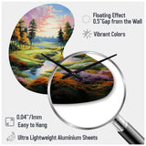 Golf Enchanted Greens - Asymmetric Metal Wall Clock