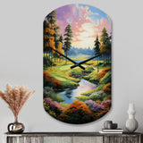 Golf Enchanted Greens - Asymmetric Metal Wall Clock