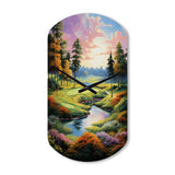 Golf Enchanted Greens - Asymmetric Metal Wall Clock