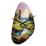 Golf Enchanted Greens - Asymmetric Metal Wall Clock