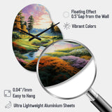 Golf Enchanted Greens - Asymmetric Metal Wall Clock