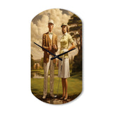 Vintage Timeless Golf - Asymmetric Metal Wall Clock