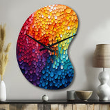 Hardedge Art Contrasting Cadence I - Asymmetric Metal Wall Clock