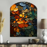 Hardedge Art Earthy Euphony III - Asymmetric Metal Wall Clock