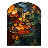Hardedge Art Earthy Euphony III - Asymmetric Metal Wall Clock