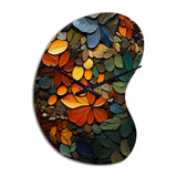 Hardedge Art Earthy Euphony III - Asymmetric Metal Wall Clock