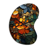 Hardedge Art Earthy Euphony III - Asymmetric Metal Wall Clock
