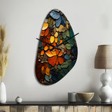 Hardedge Art Earthy Euphony III - Asymmetric Metal Wall Clock
