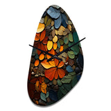 Hardedge Art Earthy Euphony III - Asymmetric Metal Wall Clock