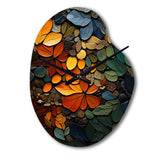 Hardedge Art Earthy Euphony III - Asymmetric Metal Wall Clock
