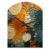Hardedge Art Earthy Euphony VI - Asymmetric Metal Wall Clock
