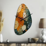 Hardedge Art Earthy Euphony VI - Asymmetric Metal Wall Clock