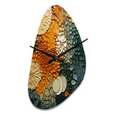 Hardedge Art Earthy Euphony VI - Asymmetric Metal Wall Clock