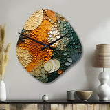 Hardedge Art Earthy Euphony VI - Asymmetric Metal Wall Clock