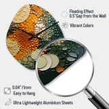 Hardedge Art Earthy Euphony VI - Asymmetric Metal Wall Clock