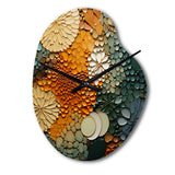 Hardedge Art Earthy Euphony VI - Asymmetric Metal Wall Clock