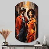 Harlem Renaissance Celebration II - Asymmetric Metal Wall Clock