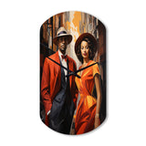 Harlem Renaissance Celebration II - Asymmetric Metal Wall Clock