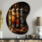 Hebrew Torah Scrolls - Asymmetric Metal Wall Clock