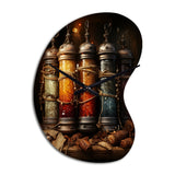 Hebrew Torah Scrolls - Asymmetric Metal Wall Clock