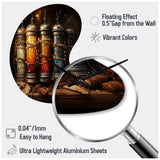 Hebrew Torah Scrolls - Asymmetric Metal Wall Clock