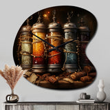 Hebrew Torah Scrolls - Asymmetric Metal Wall Clock