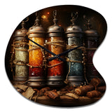 Hebrew Torah Scrolls - Asymmetric Metal Wall Clock