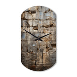 Hebrew Western Wall Collage II - Asymmetric Metal Wall Clock