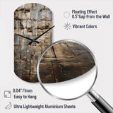 Hebrew Western Wall Collage II - Asymmetric Metal Wall Clock
