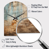 Hebrew Western Wall Collage I - Asymmetric Metal Wall Clock