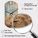 Hebrew Western Wall Collage I - Asymmetric Metal Wall Clock