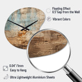 Hebrew Western Wall Collage I - Asymmetric Metal Wall Clock