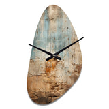 Hebrew Western Wall Collage I - Asymmetric Metal Wall Clock