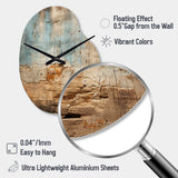Hebrew Western Wall Collage I - Asymmetric Metal Wall Clock