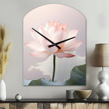 Hinduism Art Lotus Serenity - Asymmetric Metal Wall Clock