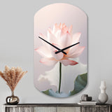 Hinduism Art Lotus Serenity - Asymmetric Metal Wall Clock