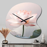 Hinduism Art Lotus Serenity - Asymmetric Metal Wall Clock