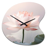 Hinduism Art Lotus Serenity - Asymmetric Metal Wall Clock