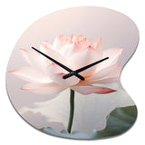 Hinduism Art Lotus Serenity - Asymmetric Metal Wall Clock