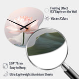 Hinduism Art Lotus Serenity - Asymmetric Metal Wall Clock
