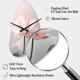 Hinduism Art Lotus Serenity - Asymmetric Metal Wall Clock