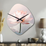 Hinduism Art Lotus Serenity - Asymmetric Metal Wall Clock