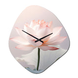 Hinduism Art Lotus Serenity - Asymmetric Metal Wall Clock