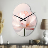 Hinduism Art Lotus Serenity - Asymmetric Metal Wall Clock