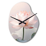 Hinduism Art Lotus Serenity - Asymmetric Metal Wall Clock