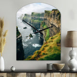 Ireland Cliffs Of Moher I - Asymmetric Metal Wall Clock