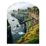 Ireland Cliffs Of Moher I - Asymmetric Metal Wall Clock